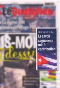 En page couverture du journal Le Quotidien